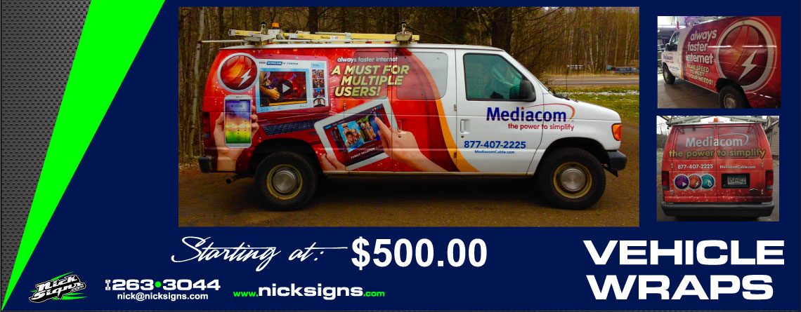 Vehicle Wrap – Mediacom